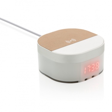 Logotrade advertising product image of: Aria 5W Wireless Charging Digital Clock
