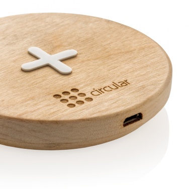 Logo trade promotional merchandise picture of: 5W wood wireless charger