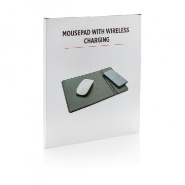 Logo trade promotional items image of: Mousepad with 5W wireless charging