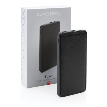 Logo trade advertising products picture of: Tusca 10.000 mAh PU powerbank