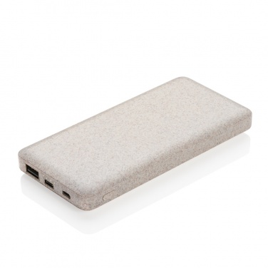 Logotrade promotional merchandise image of: 10.000 mah wheat straw powerbank