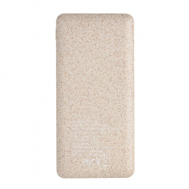 Logo trade promotional product photo of: 10.000 mah wheat straw powerbank