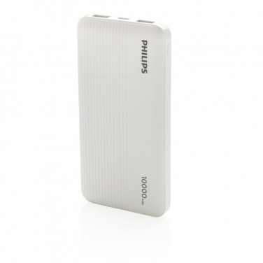 Logo trade advertising products image of: Philips 10.000 mAh slim powerbank