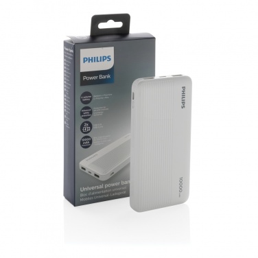 Logo trade advertising products image of: Philips 10.000 mAh slim powerbank