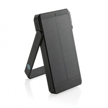 Logotrade promotional product image of: Skywave RCS recycled plastic solar powerbank 10000 mAh