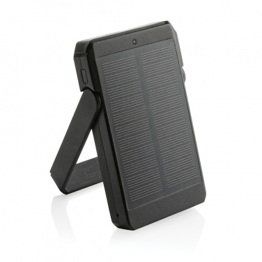 Logotrade promotional product image of: Skywave RCS rplastic solar powerbank 5000 mAh 10W wireless