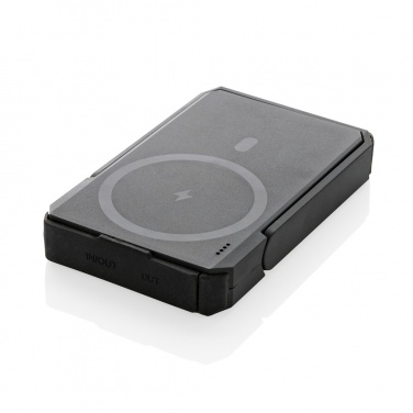 Logo trade promotional products picture of: Skywave RCS rplastic solar powerbank 5000 mAh 10W wireless