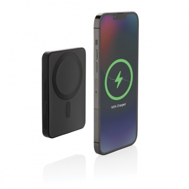 Logo trade promotional gifts image of: Magnetix RCS recycled plastic 5000 mah magnetic powerbank