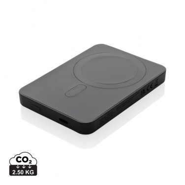 Logotrade business gift image of: Magnetix RCS recycled plastic 5000 mah magnetic powerbank