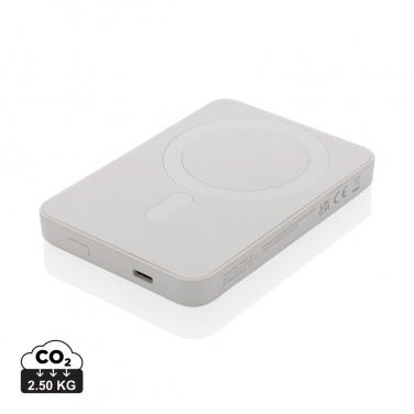 Logotrade business gift image of: Magnetix RCS recycled plastic 5000 mah magnetic powerbank
