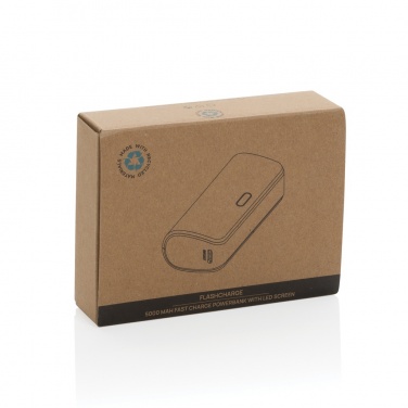 Logotrade promotional gift image of: FlashCharge RCS rplastic 5000 mah fast charge powerbank