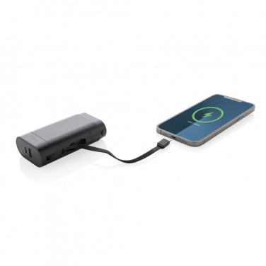 Logo trade promotional merchandise photo of: CycleCell 10,000 mah removable battery powerbank
