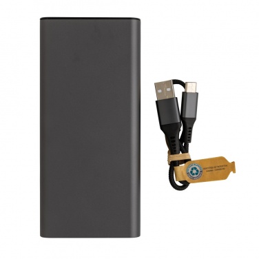 Logo trade promotional gifts picture of: Terra RCS recycled 20W aluminium powerbank 20.000 mAh