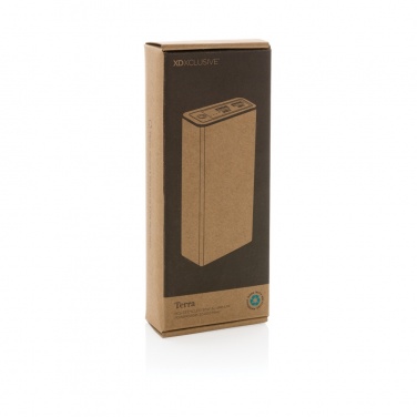 Logo trade promotional products image of: Terra RCS recycled 20W aluminium powerbank 20.000 mAh