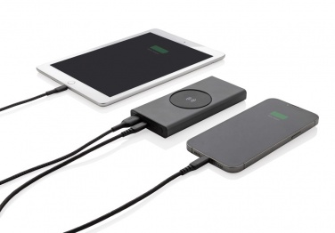 Logo trade promotional products picture of: Terra RCS recycled 18W aluminium 10000 powerbank 10W