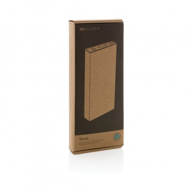 Logo trade promotional merchandise image of: Terra RCS recycled 18W aluminium powerbank 10.000 mAh