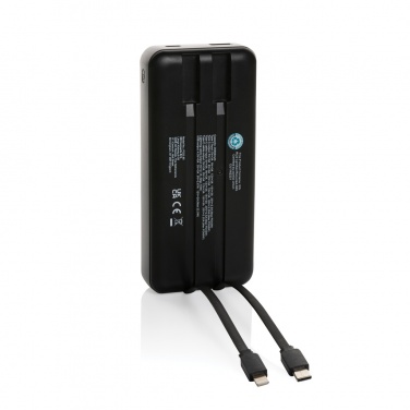 Logo trade business gifts image of: Gridley RCS rplastic 20000 65W laptop powerbank