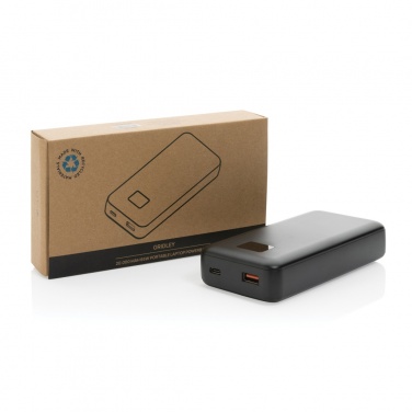 Logo trade promotional gifts picture of: Gridley RCS rplastic 20000 65W laptop powerbank