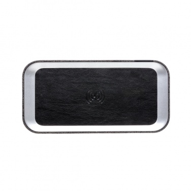 Logo trade promotional merchandise image of: Vogue wireless charging speaker