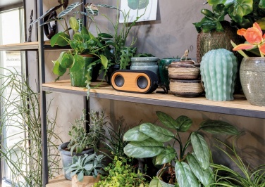 Logo trade business gift photo of: Bamboo X double speaker
