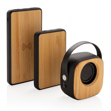 Logo trade advertising product photo of: Bamboo 3W Wireless Fashion Speaker