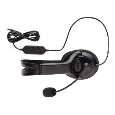 Logo trade corporate gift photo of: Over ear wired work headset