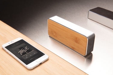 Logo trade advertising product photo of: Nevada Bamboo 3W wireless speaker