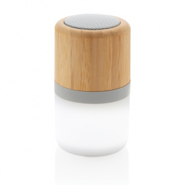 Logo trade advertising products image of: Bamboo colour changing 3W speaker light