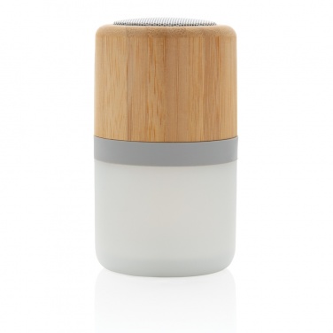Logotrade promotional products photo of: Bamboo colour changing 3W speaker light