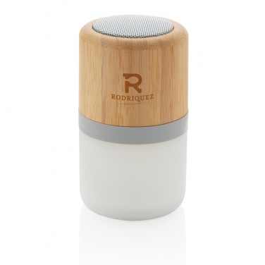 Logotrade corporate gifts photo of: Bamboo colour changing 3W speaker light