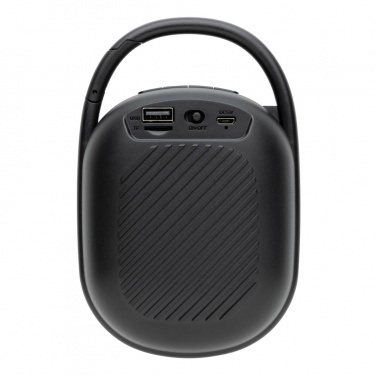 Logo trade advertising product photo of: RCS recycled plastic Lightboom 5W Clip speaker