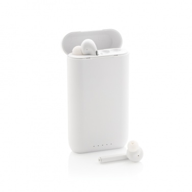 Logotrade advertising products photo of: Liberty TWS earbuds with 5.000 mAh powerbank