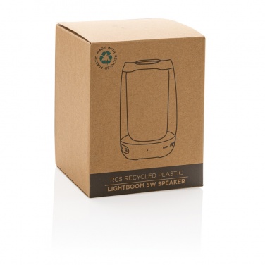 Logo trade promotional gifts image of: RCS recycled plastic Lightboom 5W speaker