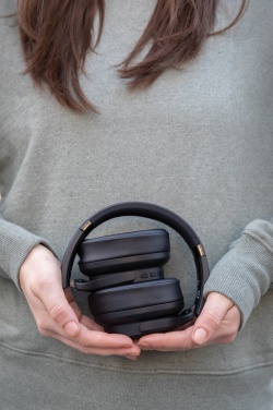 Logo trade corporate gifts image of: Urban Vitamin Palo Alto RCS rplastic headphone