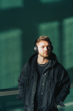 Logo trade promotional gifts picture of: Urban Vitamin Cupertino RCS rplastic ANC headphone