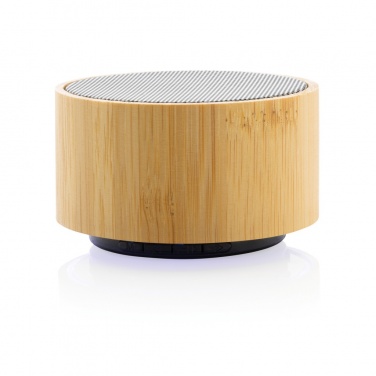Logotrade promotional gift picture of: RCS recycled plastic and bamboo 3W wireless speaker