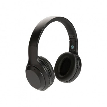 Logo trade promotional gifts image of: RCS standard recycled plastic headphone
