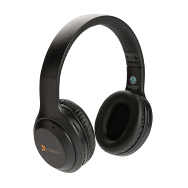 Logo trade promotional giveaway photo of: RCS standard recycled plastic headphone