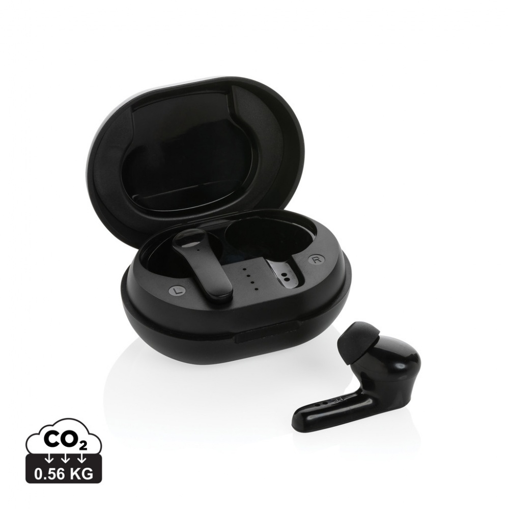 Logotrade promotional giveaway picture of: RCS standard recycled plastic TWS earbuds