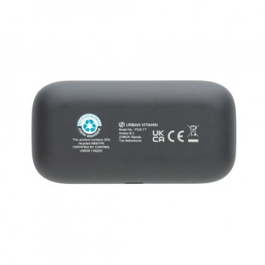 Logo trade promotional merchandise photo of: Urban Vitamin Pacifica RCS rplastic earbuds