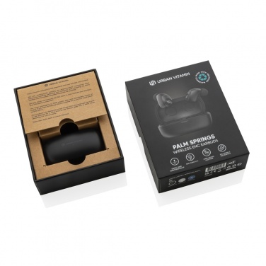 Logotrade promotional product picture of: Urban Vitamin Palm Springs RCS rplastic ENC earbuds
