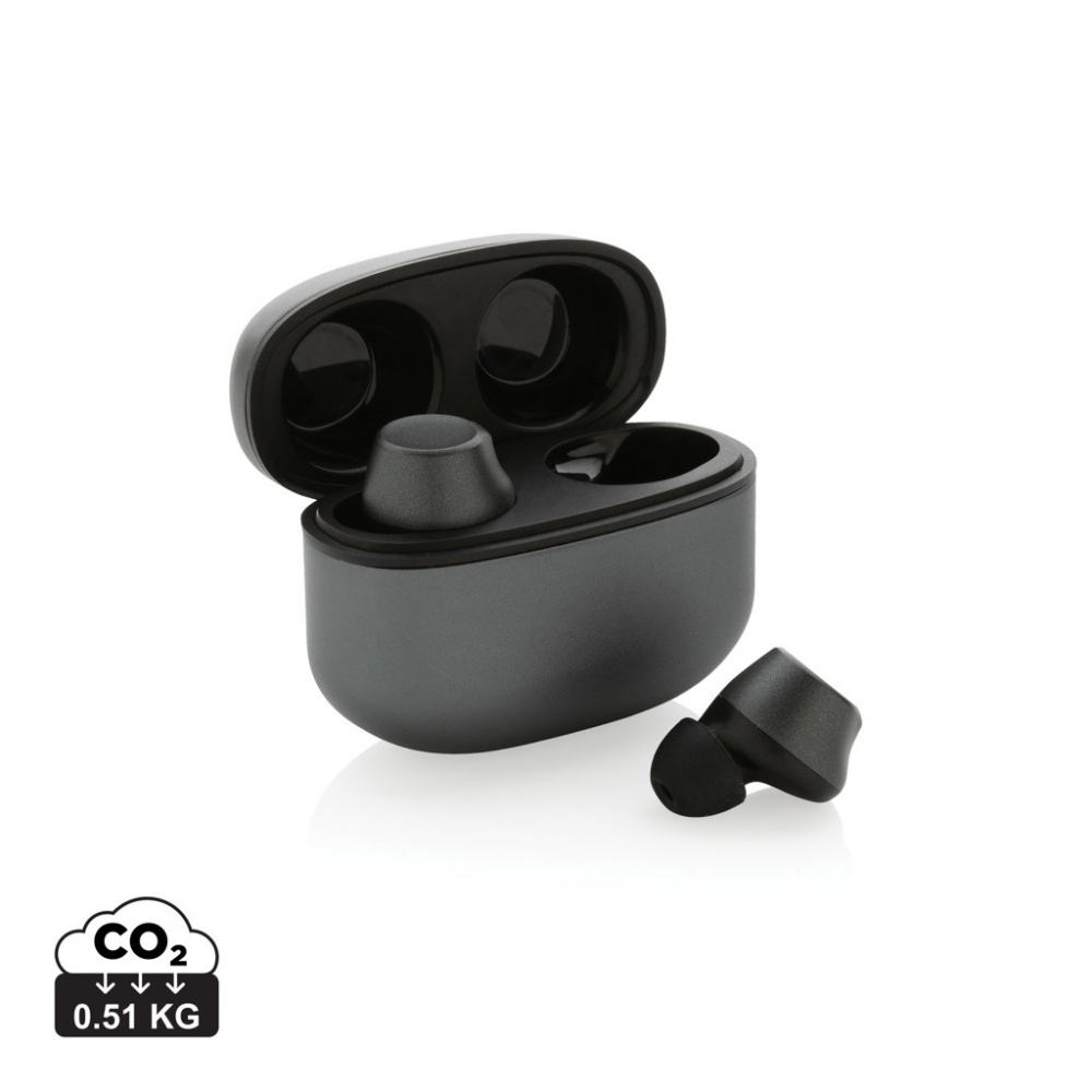 Logotrade promotional giveaway image of: Terra RCS recycled aluminium wireless earbuds