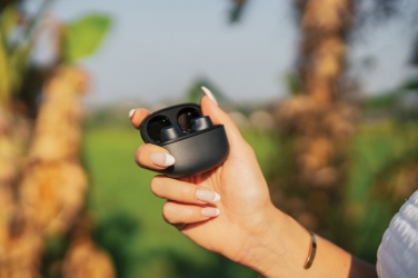 Logo trade promotional items picture of: Terra RCS recycled aluminium wireless earbuds