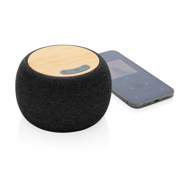 Logotrade promotional gift picture of: RCS Rplastic/PET and bamboo 5W speaker