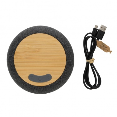 Logotrade promotional gift image of: RCS Rplastic/PET and bamboo 5W speaker