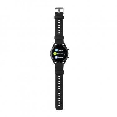 Logo trade corporate gifts image of: RCS recycled TPU Fit Watch round