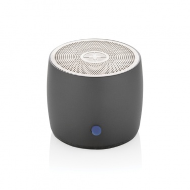 Logotrade advertising products photo of: Swiss Peak RCS recycled aluminum 3W bass speaker