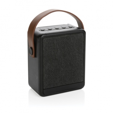 Logo trade promotional giveaway photo of: Skywave RCS recycled plastic solar speaker 12W