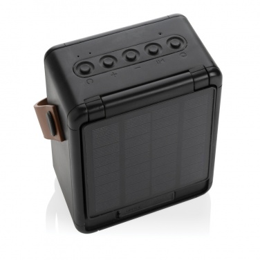 Logo trade promotional items image of: Skywave RCS recycled plastic solar speaker 12W