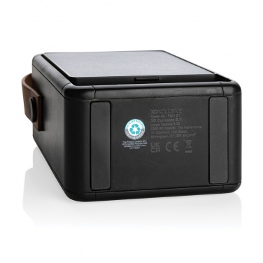Logo trade promotional giveaway photo of: Skywave RCS recycled plastic solar speaker 12W
